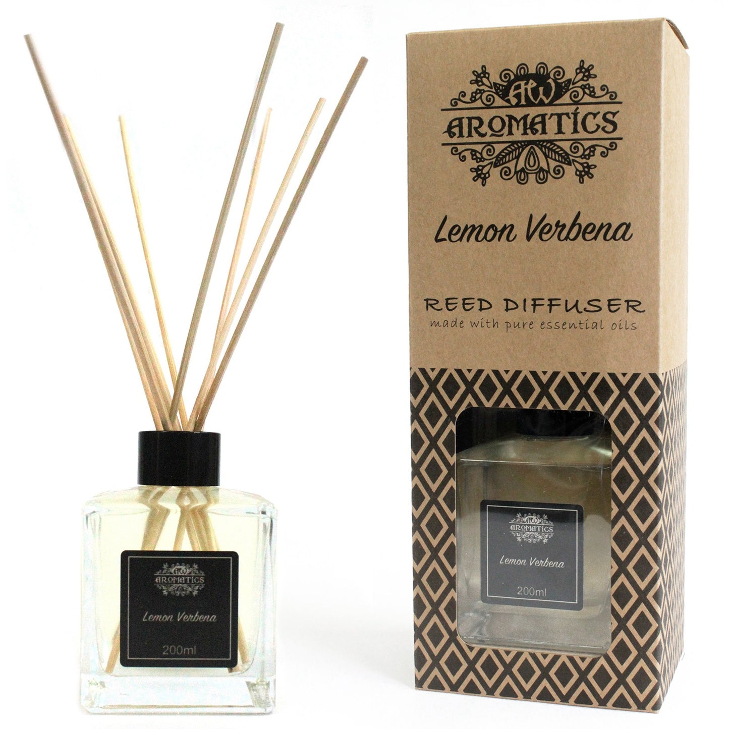 Lemon Verbena Essential Oil Reed Diffuser – 200ml | Clean, Lemony & Light