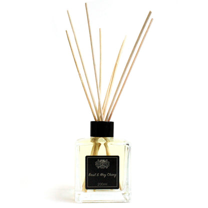 Basil & May Chang Essential Oil Reed Diffuser – 200ml | Fresh, Bright & Stimulating