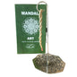 Himalayan Rope Incense + Silver-Plated Holder Set – Mandala Art | 10 Hand-Rolled Ropes with Wild Herbs from Nepal