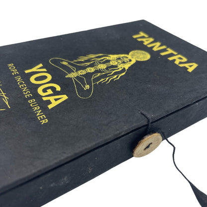 Himalayan Rope Incense + Silver-Plated Holder Set – Tantra Yoga | 10 Hand-Rolled Ropes with Wild Herbs from Nepal