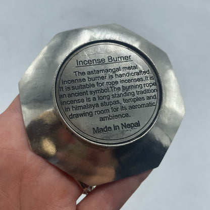 Himalayan Rope Incense + Silver-Plated Holder Set – Austamangal | 10 Hand-Rolled Ropes with Wild Herbs from Nepal