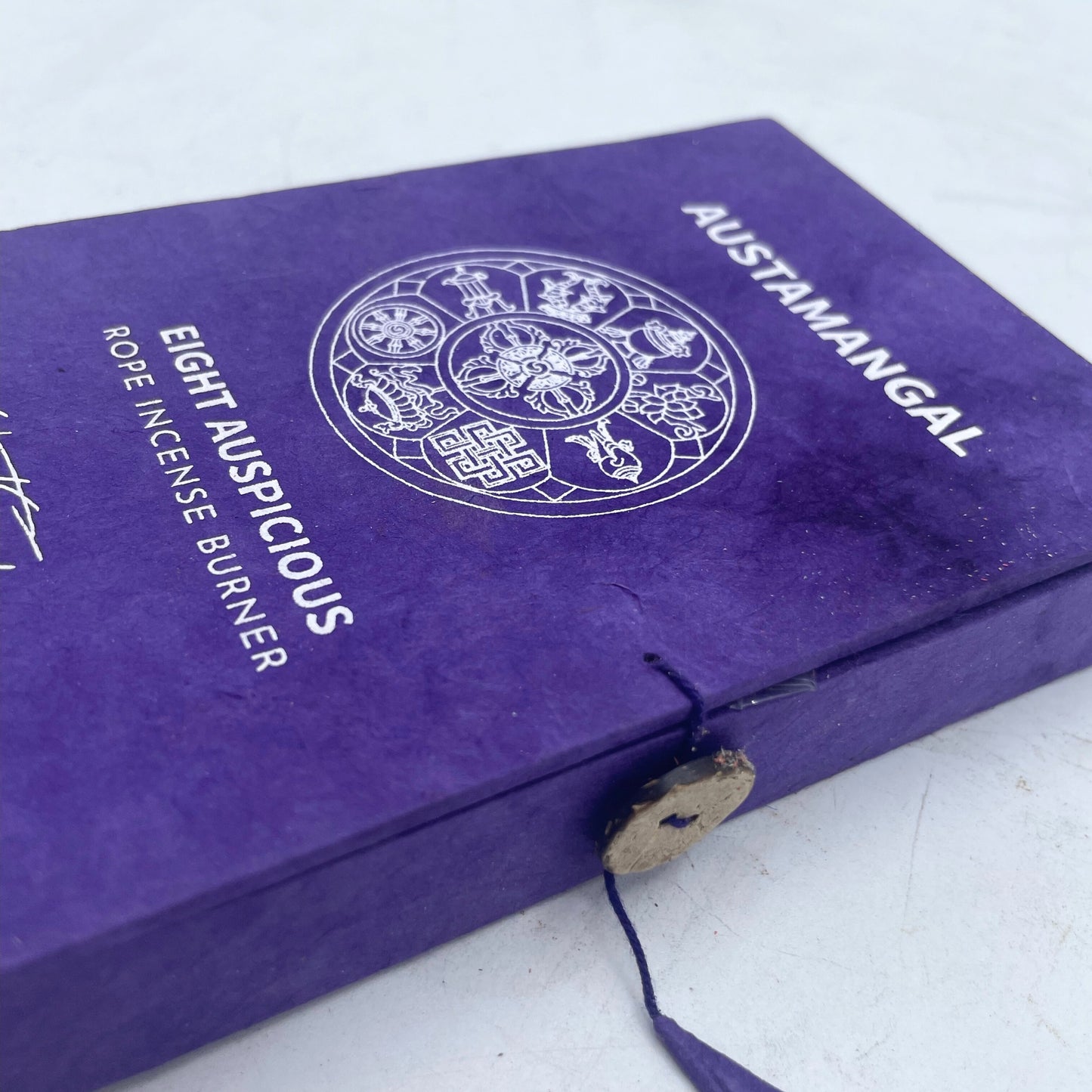 Himalayan Rope Incense + Silver-Plated Holder Set – Austamangal | 10 Hand-Rolled Ropes with Wild Herbs from Nepal