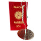 Himalayan Rope Incense + Silver-Plated Holder Set – Pancha Buddha | 10 Hand-Rolled Ropes with Wild Herbs from Nepal
