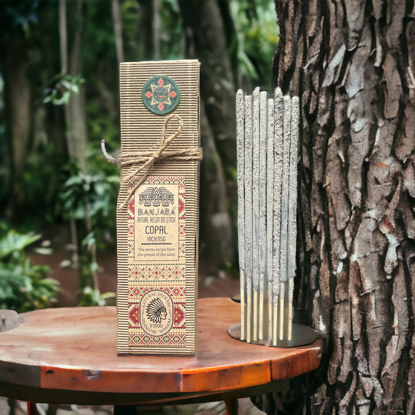 Banjara Ritual Resin Incense Sticks – Copal (20cm) | Handcrafted Aromatic Resin Blends for Rituals & Meditation