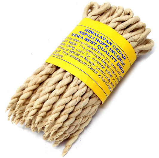 Nepali Pure Herbs Rope Incense – Himalayan Cedar | Hand-Rolled Himalayan Incense Ropes for Meditation & Ritual