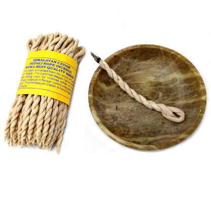 Nepali Pure Herbs Rope Incense – Himalayan Cedar | Hand-Rolled Himalayan Incense Ropes for Meditation & Ritual