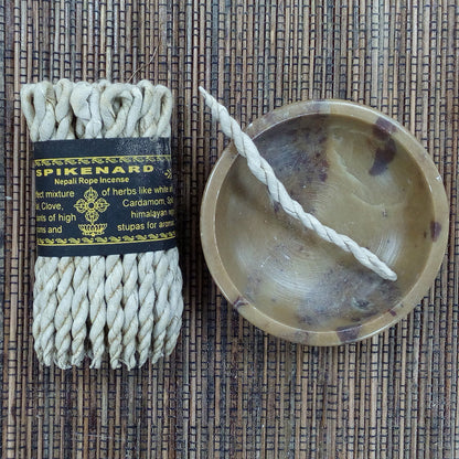 Nepali Pure Herbs Rope Incense – Spikenard | Hand-Rolled Himalayan Incense Ropes for Meditation & Ritual