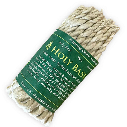 Nepali Pure Herbs Rope Incense – Holy Basil | Hand-Rolled Himalayan Incense Ropes for Meditation & Ritual