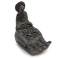 Indonesian Stone Incense Holder – Black Hand with Buddha | Peaceful Presence