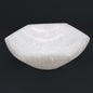 Selenite Hexagonal Bowl – Large | Vessel for Crystals, Incense & Ritual Use