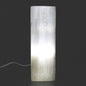 Selenite Block Lamp – Seven Chakras | Hand-Carved Natural Crystal Light