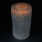 Selenite Cylinder Candle Holder – Large | Natural Crystal Tealight Holder