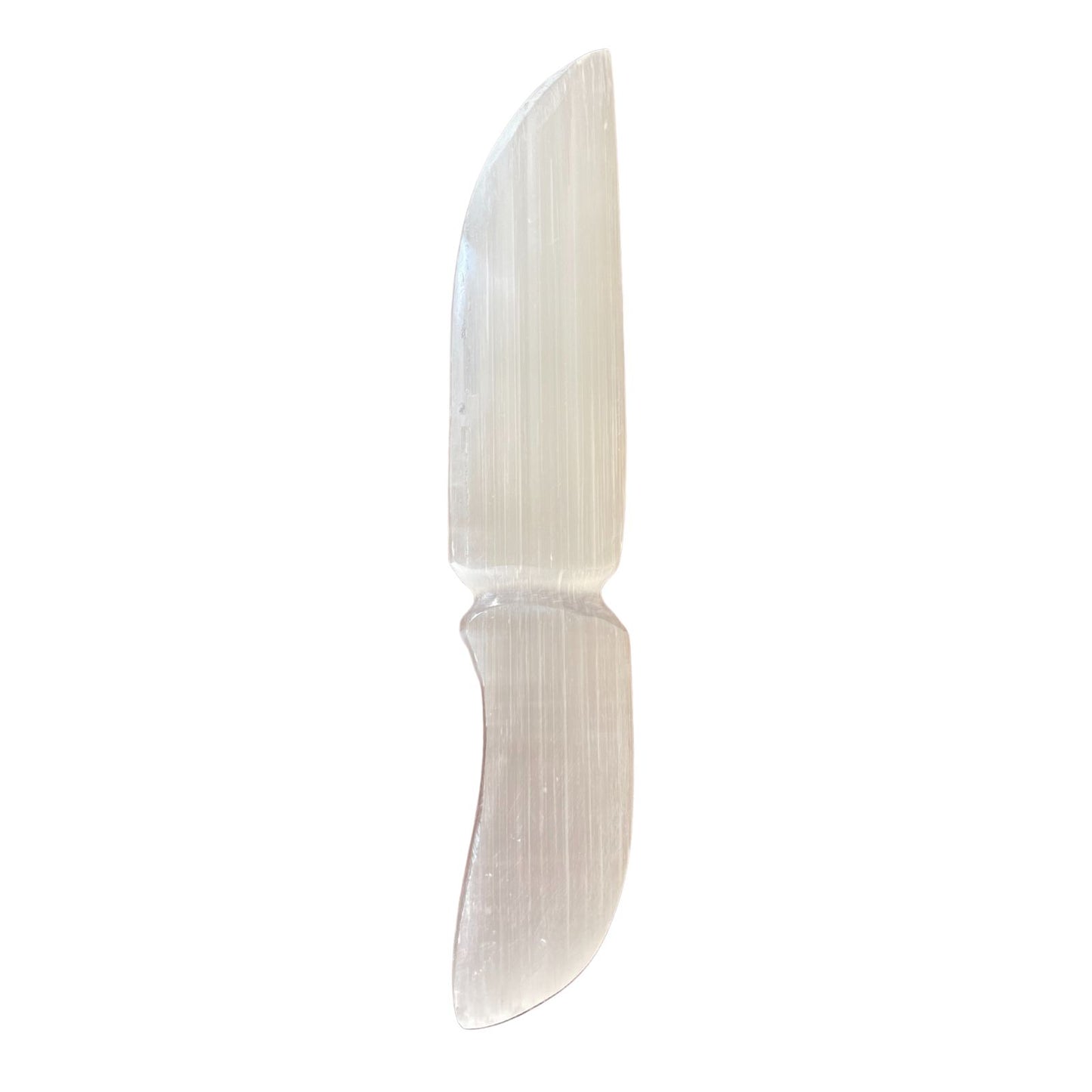 Selenite Ceremonial Knife – Classic | Ritual Display Piece