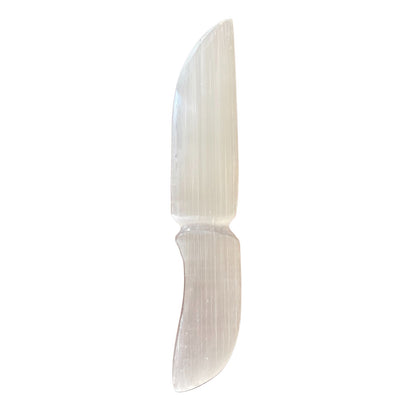 Selenite Ceremonial Knife – Classic | Ritual Display Piece