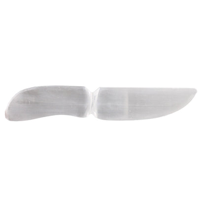 Selenite Ceremonial Knife – Classic | Ritual Display Piece