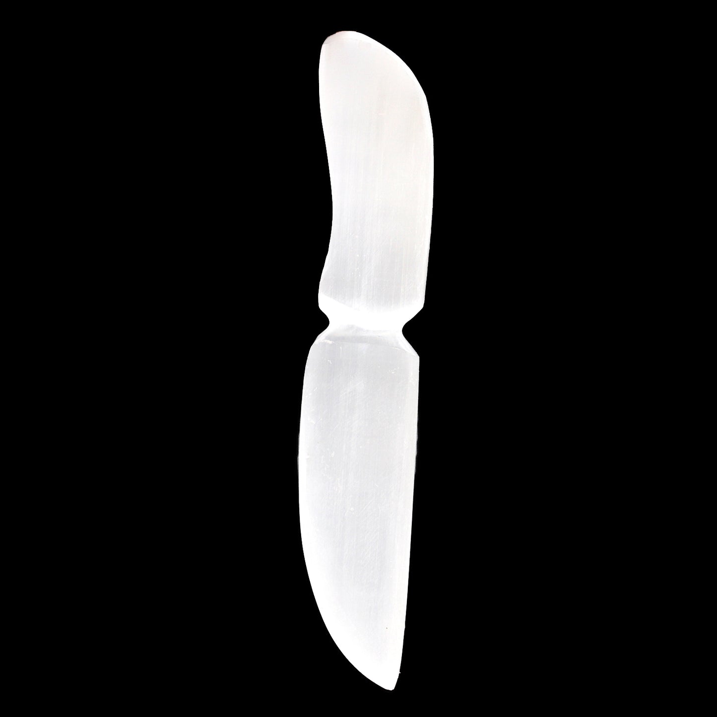 Selenite Ceremonial Knife – Classic | Ritual Display Piece