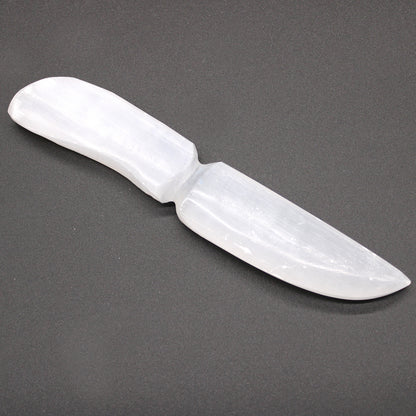 Selenite Ceremonial Knife – Classic | Ritual Display Piece