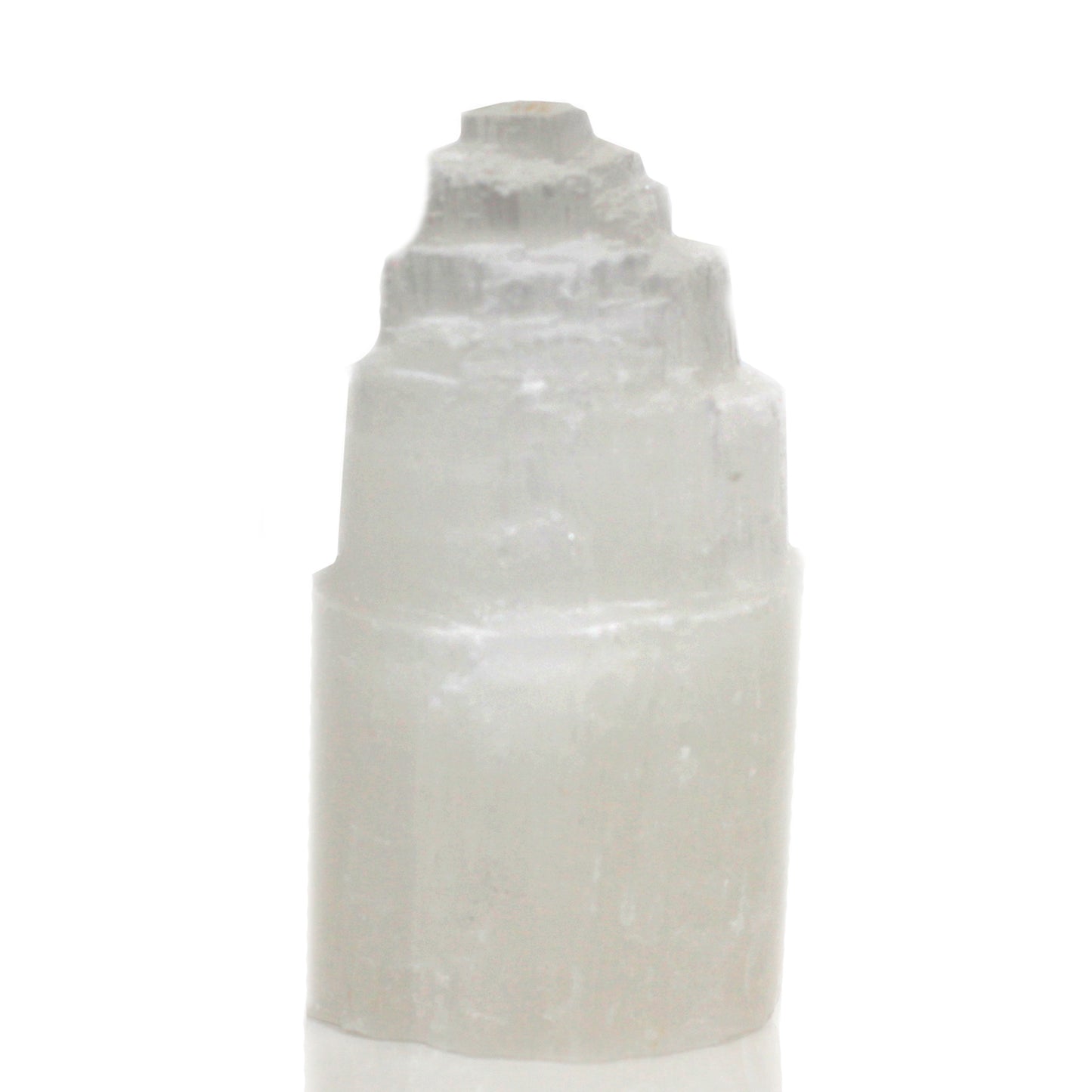 Natural Selenite Tower Lamp – Small | Purifying Crystal Light