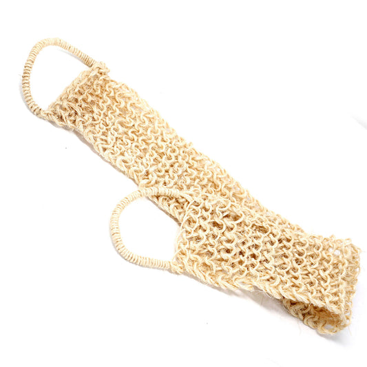 Natural Back Scrub – Sisal & Cotton | Biodegradable Exfoliating Bath Strap