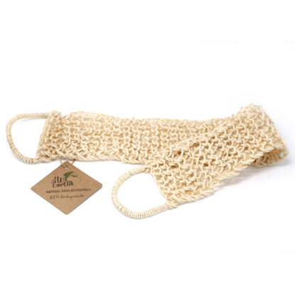 Natural Back Scrub – Sisal & Cotton | Biodegradable Exfoliating Bath Strap