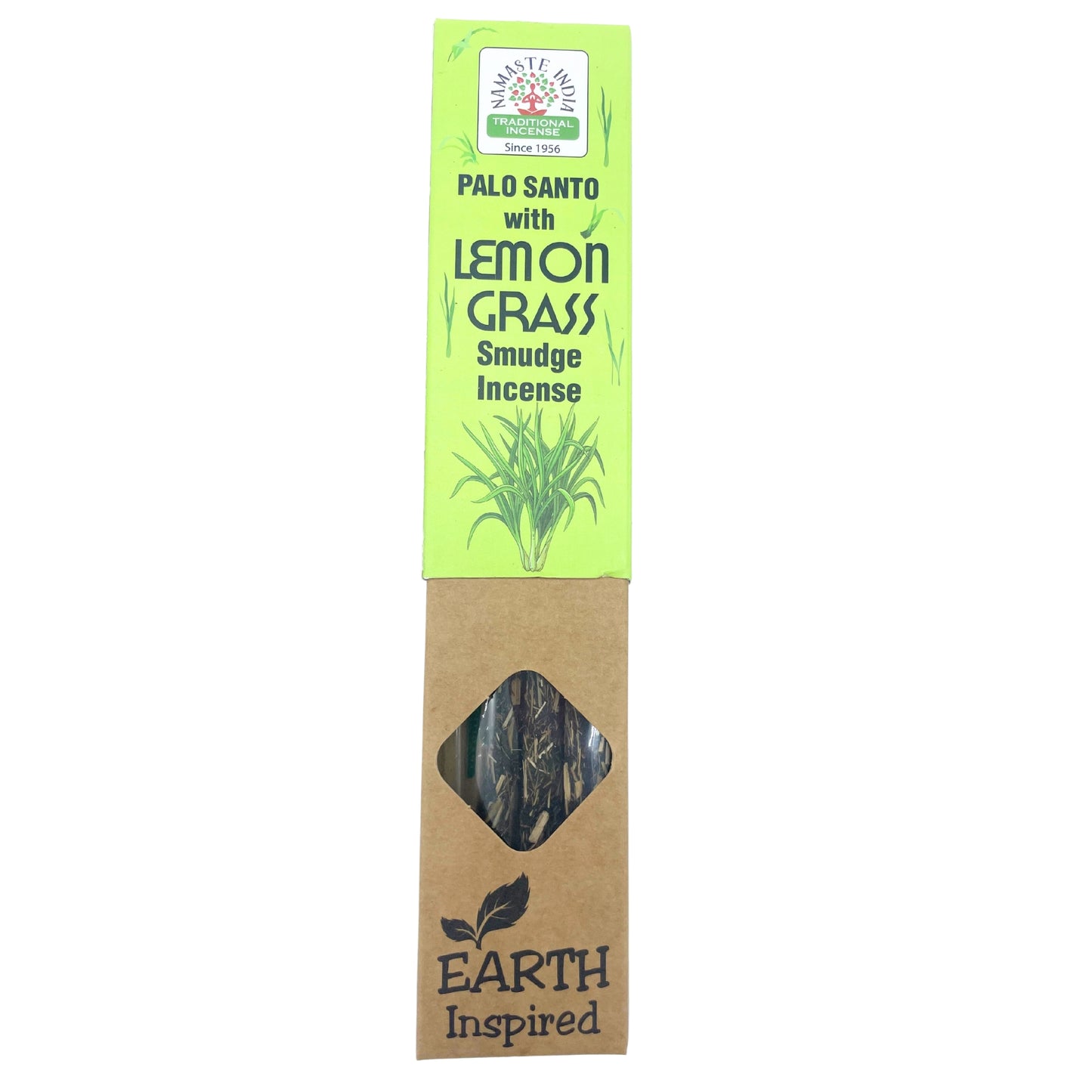 Earth-Inspired Palo Santo Smudge Incense Sticks – Lemongrass (22cm) | Natural Botanical Incense for Grounding & Cleansing