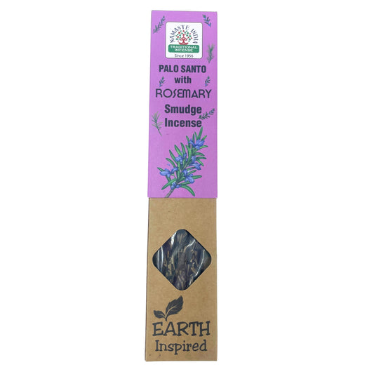 Earth-Inspired Palo Santo Smudge Incense Sticks – Rosemary (22cm) | Natural Botanical Incense for Grounding & Cleansing
