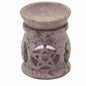 Soapstone Oil Burner – Three Moon Pentagon | For Wax Melts & Fragrance Oils