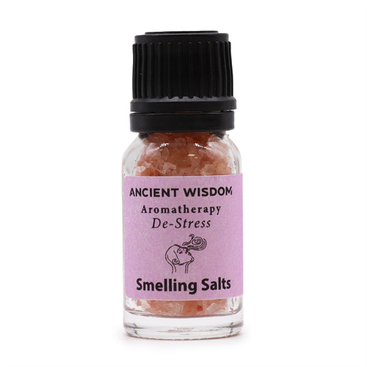 De-Stress – Aromatherapy Smelling Salts | Himalayan Salt with Frankincense, Melissa Blend, Lavender & Orange