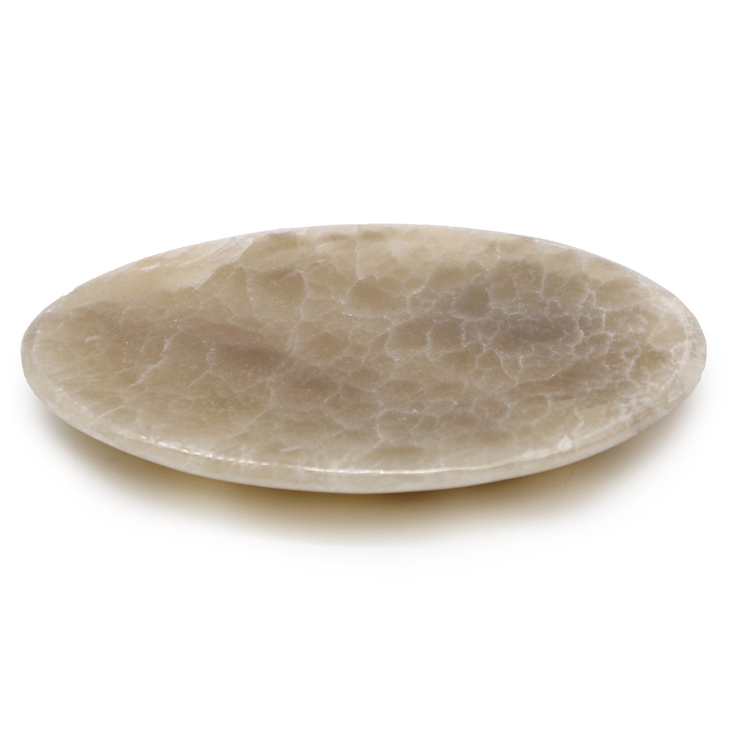 Onyx Stone Soap Dish – Classic Oval | Natural Veined & Translucent Finish