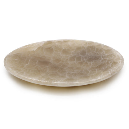 Onyx Stone Soap Dish – Classic Oval | Natural Veined & Translucent Finish
