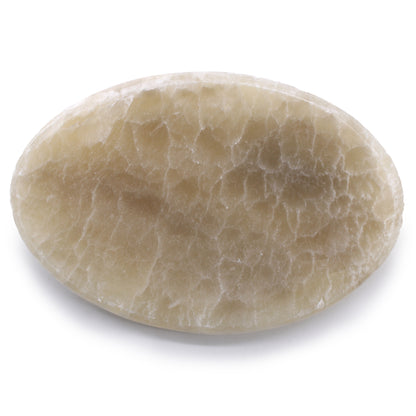 Onyx Stone Soap Dish – Classic Oval | Natural Veined & Translucent Finish