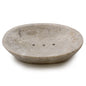 Cream Marble Stone Soap Dish – Classic Oval | Hand-Carved Natural Stone