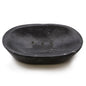 Black Marble Stone Soap Dish – Classic Oval | Hand-Carved Natural Stone