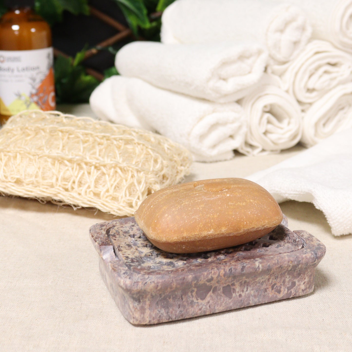 Soapstone Soap Dish & Drainer – Classic Square | Natural Stone Design