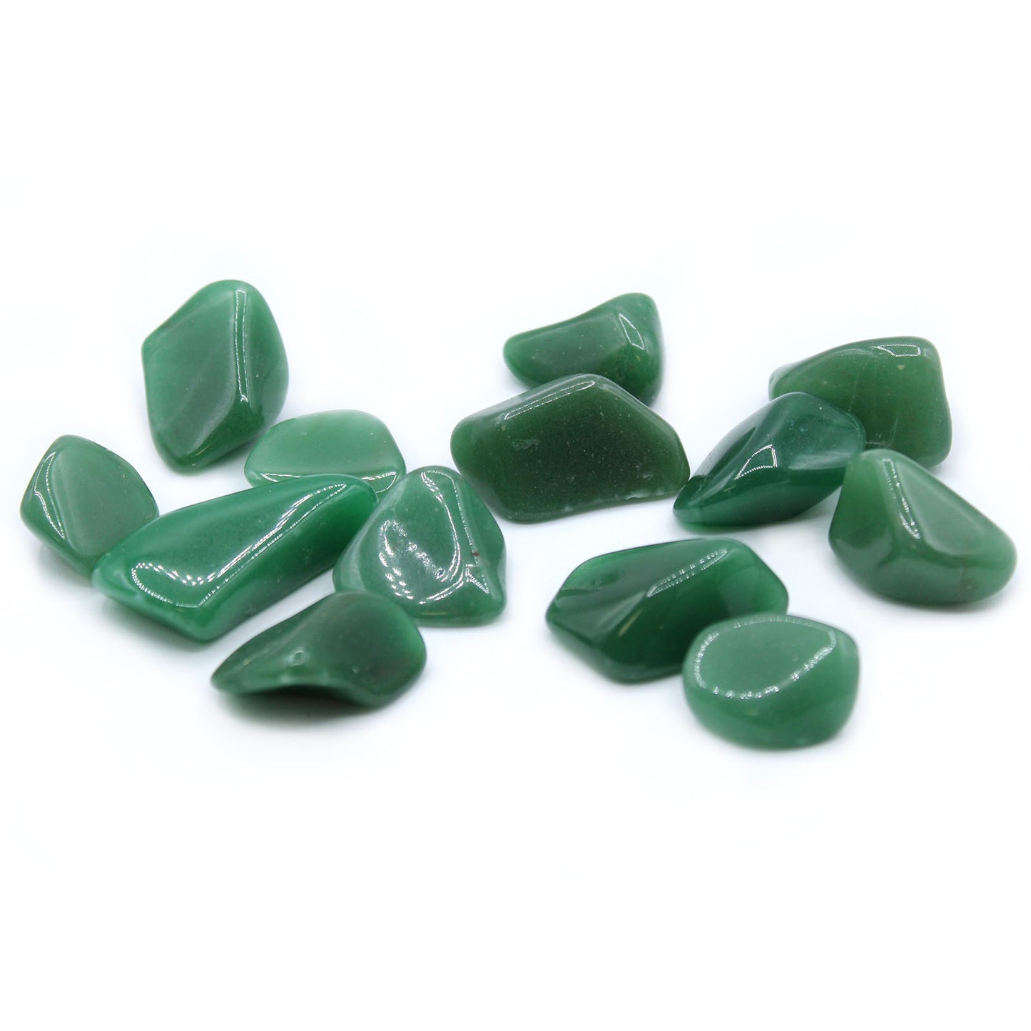 Green Quartz Tumble Stones – Large | 24-Pack