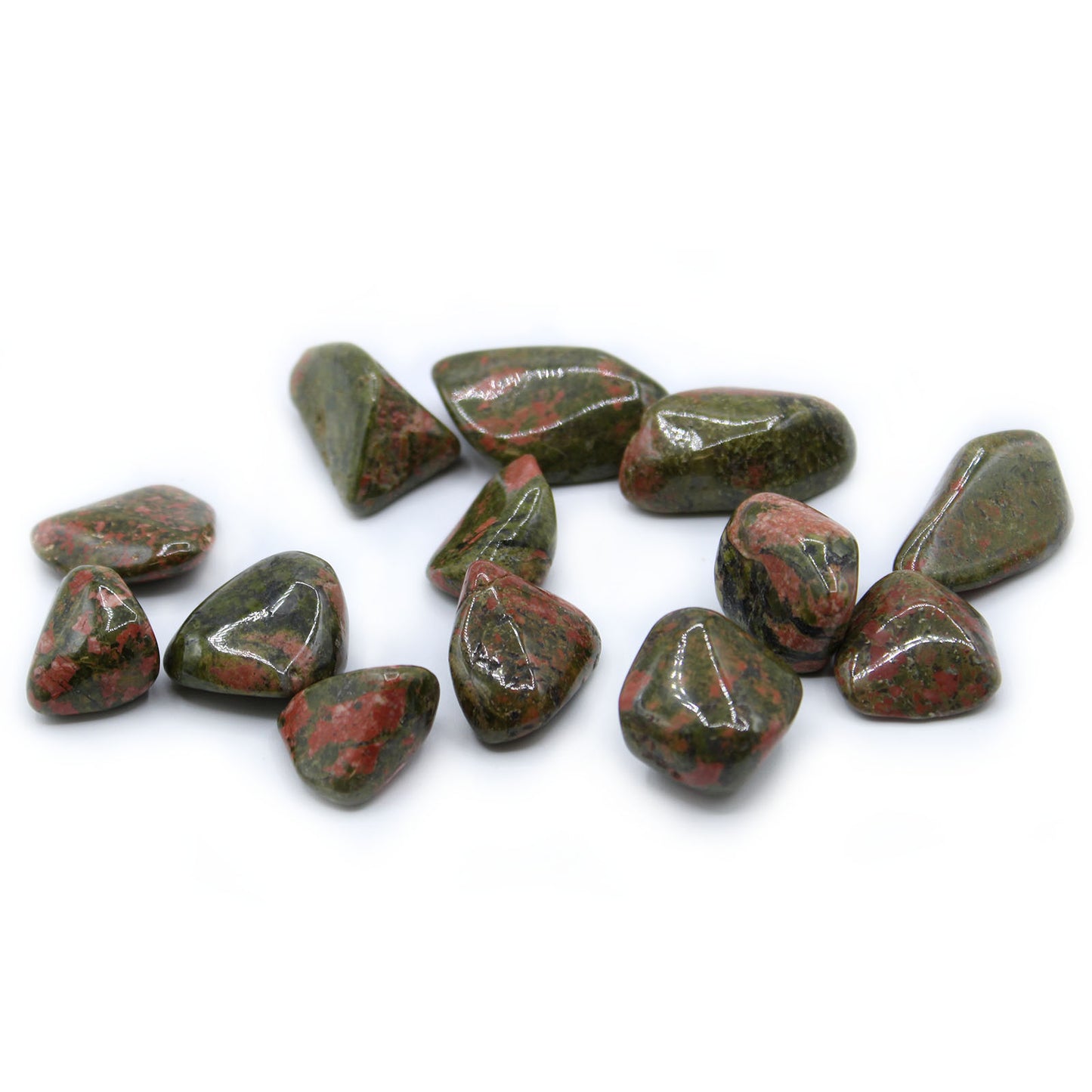 Unakite Tumble Stones – Large | 24-Pack