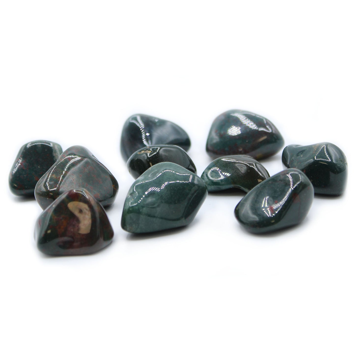 Bloodstone Tumble Stones – Large | 24-Pack