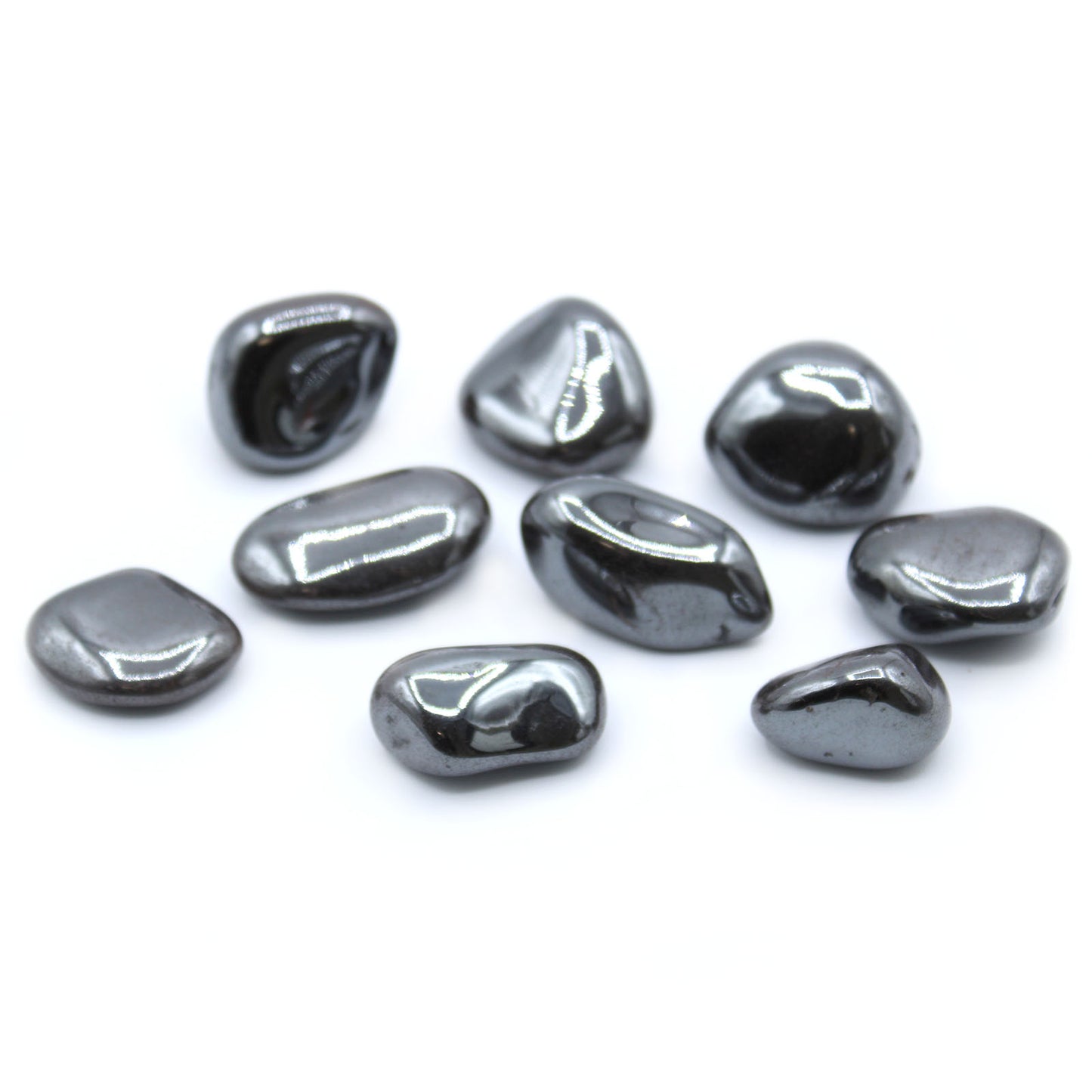 Hematite Tumble Stones – Large | 24-Pack