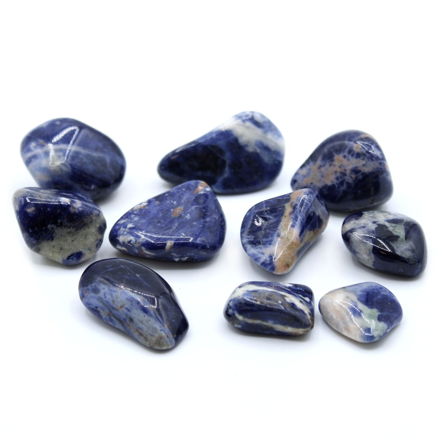 Sodalite Tumble Stones – Large | 24-Pack