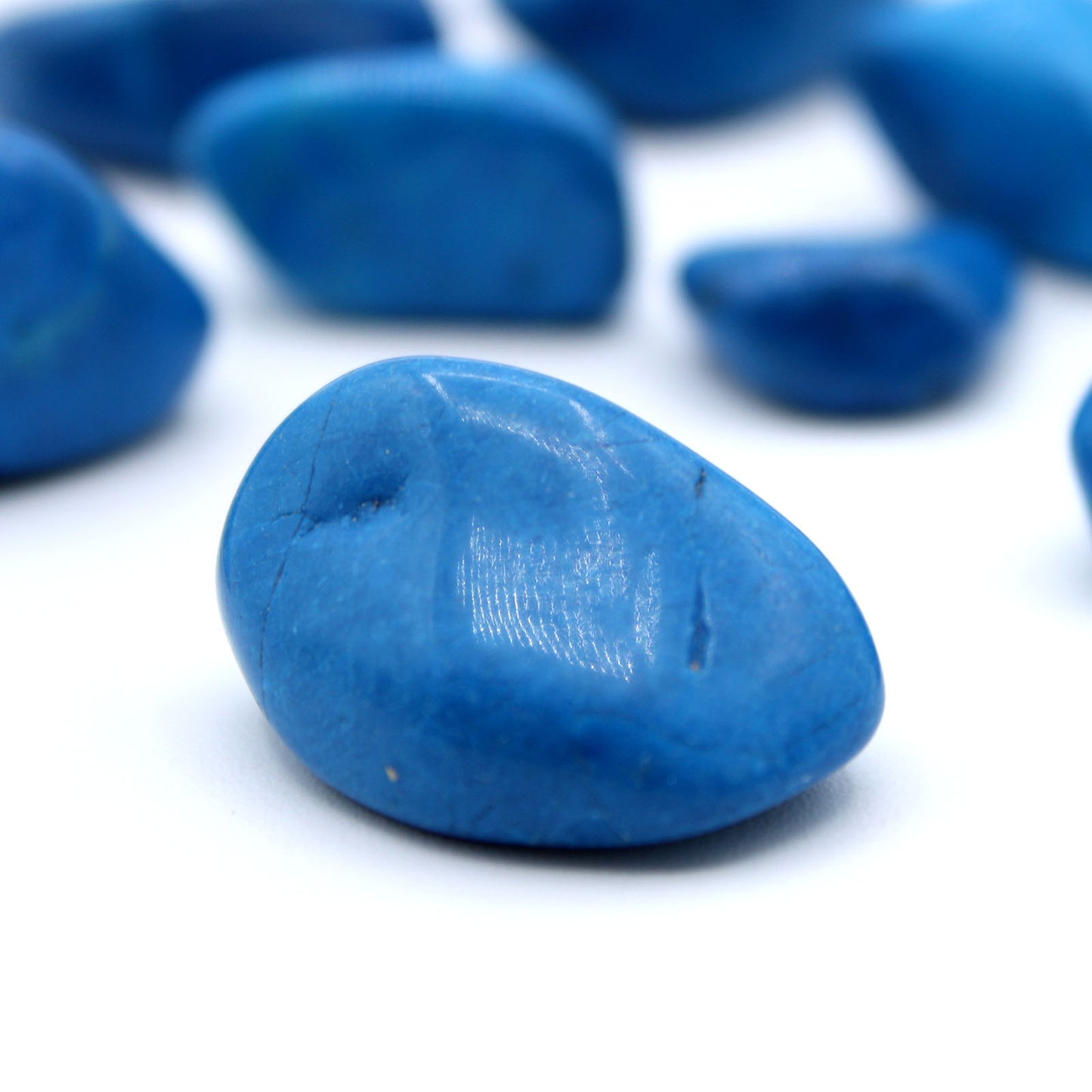 Blue Howlite Tumble Stones – Large | 24-Pack
