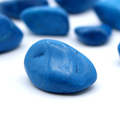 Blue Howlite Tumble Stones – Large | 24-Pack
