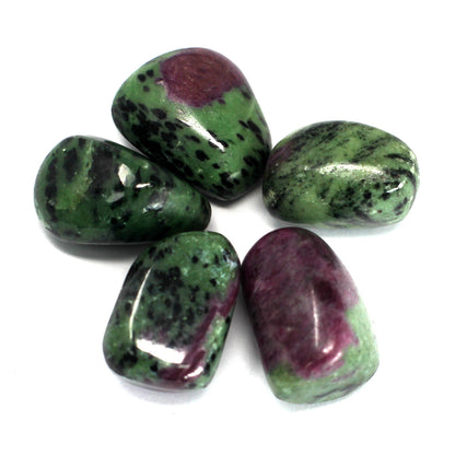Ruby Zoisite Tumble Stones – Premium | 4-Pack