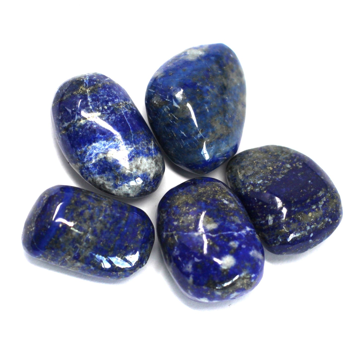 Lapis Lazuli Tumble Stones – Premium | 4-Pack