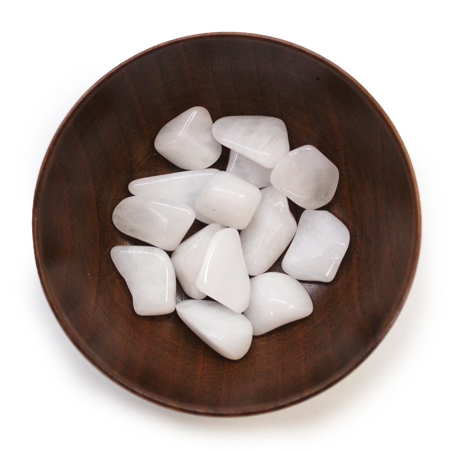 Snow Quartz Tumble Stones – Medium | 24-Pack
