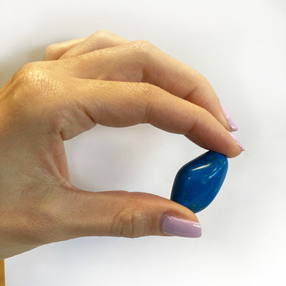 Blue Howlite Tumble Stones – Medium | 24-Pack