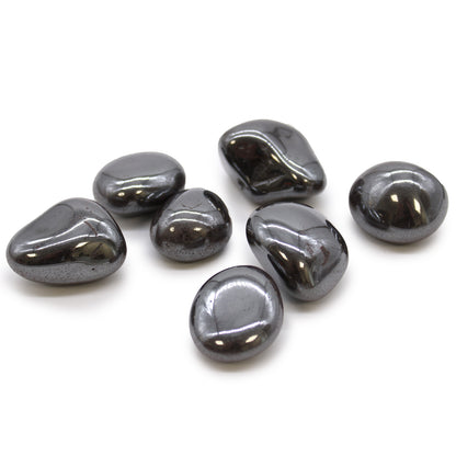 Hematite Tumble Stones – Extra Large | 18-Pack