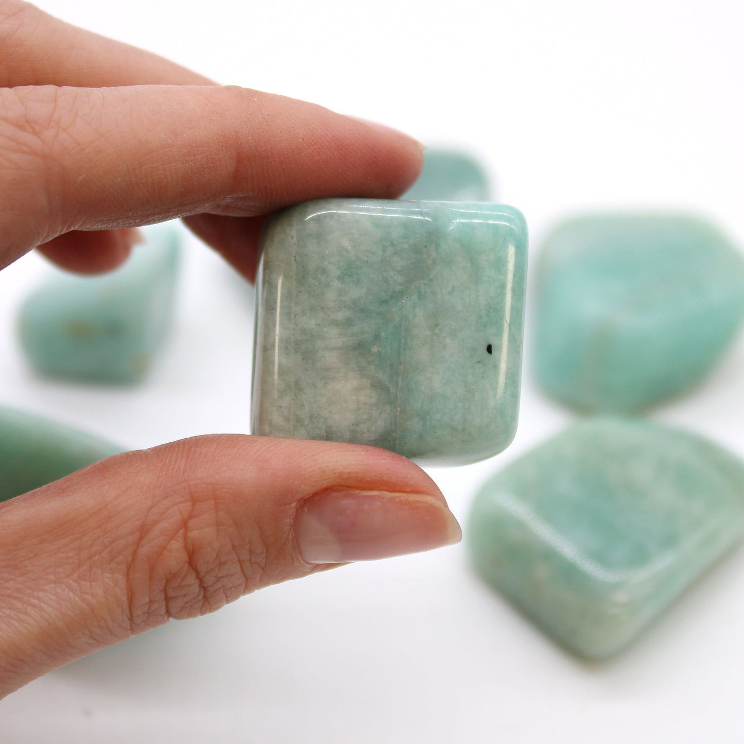 Amazonite Tumble Stones – Extra Large | 18-Pack