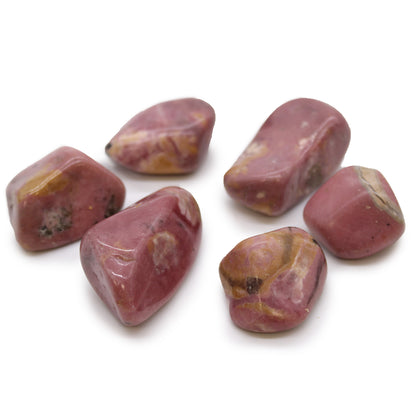 Rhodonite Tumble Stones – Extra Large | 18-Pack