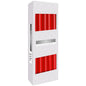 Red Tapered Candles – 10 Pack | 7 Hour Burn Time