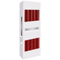 Burgundy Tapered Candles – 10 Pack | 7 Hour Burn Time